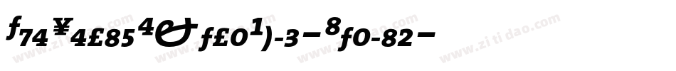 TheSerifExtraBold-Italic字体转换