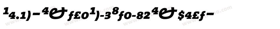 Bembo-ExtraBoldItalicExpert字体转换