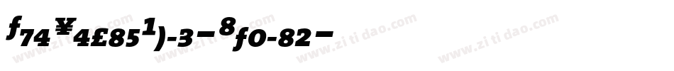 TheSerifBold-Italic字体转换