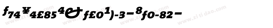 TheSerifExtraBold-Italic字体转换