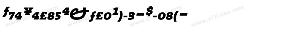 TheSerifExtraBold-Plain字体转换