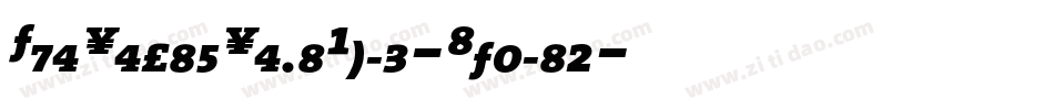 TheSerifSemiBold-Italic字体转换