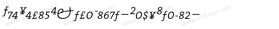TheSerifExtraLight-CapsItalic字体转换