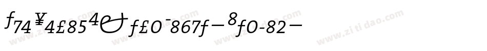 TheSerifExtraLight-Italic字体转换