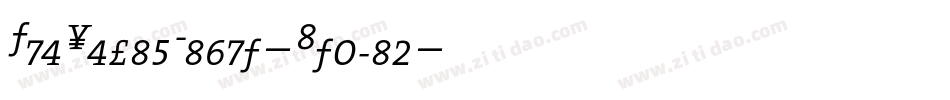 TheSerifLight-Italic字体转换