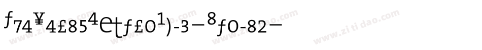TheSerifExtraBold-Italic字体转换