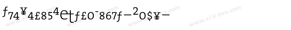 TheSerifExtraLight-Caps字体转换