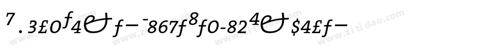 HydraText-LightItalicExpert字体转换
