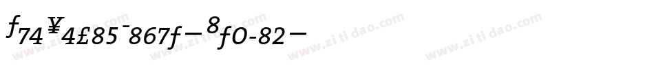 TheSerifLight-Italic字体转换