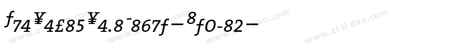 TheSerifSemiLight-Italic字体转换