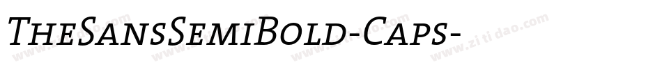 TheSansSemiBold-Caps字体转换