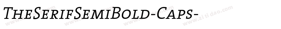 TheSerifSemiBold-Caps字体转换