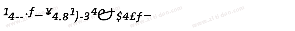 BellMT-SemiBoldExpert字体转换