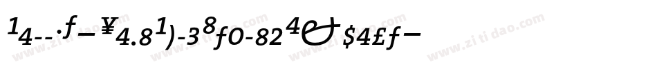 BellMT-SemiBoldItalicExpert字体转换