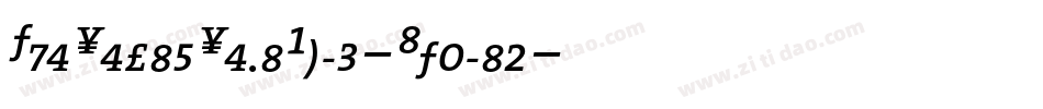 TheSerifSemiBold-Italic字体转换