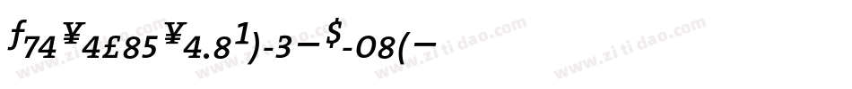 TheSerifSemiBold-Plain字体转换