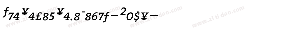 TheSerifSemiLight-Caps字体转换