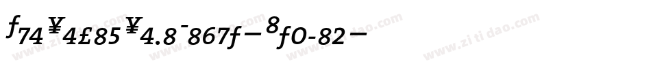 TheSerifSemiLight-Italic字体转换