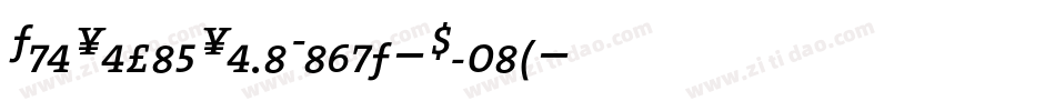 TheSerifSemiLight-Plain字体转换