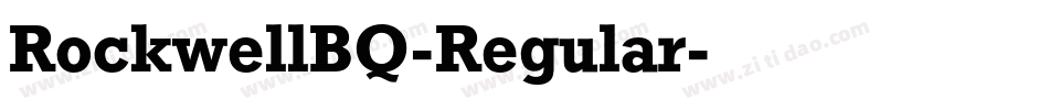 RockwellBQ-Regular字体转换