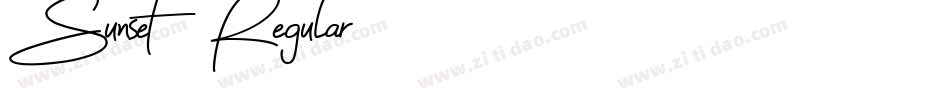 Sunset-Regular字体转换
