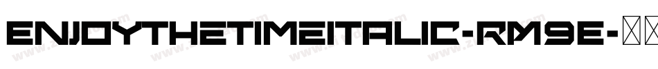 EnjoyTheTimeItalic-RM9E字体转换