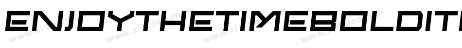 EnjoyTheTimeBoldItalic-11jv字体转换