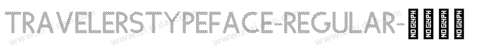 TravelersTypeface-Regular字体转换