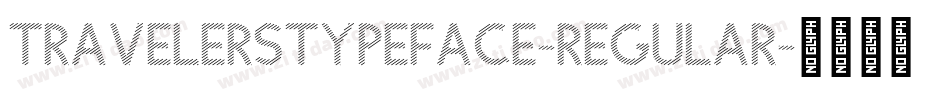 TravelersTypeface-Regular字体转换