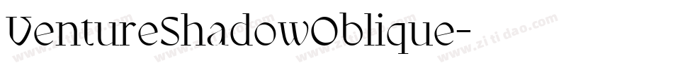 VentureShadowOblique字体转换