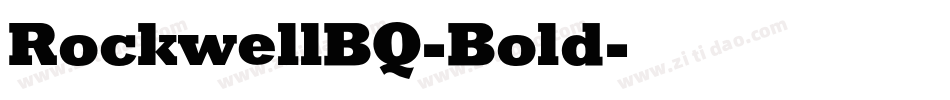 RockwellBQ-Bold字体转换
