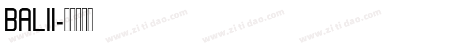 BAL11字体转换
