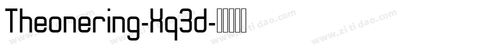 Theonering-Xq3d字体转换