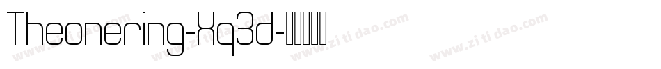 Theonering-Xq3d字体转换
