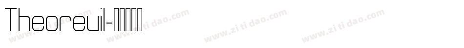 Theorevil字体转换