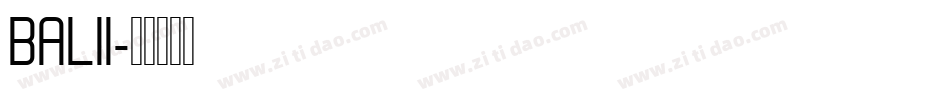 BAL11字体转换