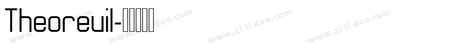Theorevil字体转换