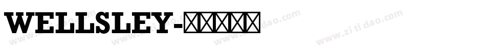 WELLSLEY字体转换