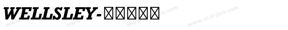 WELLSLEY字体转换