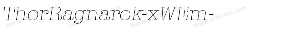 ThorRagnarok-xWEm字体转换