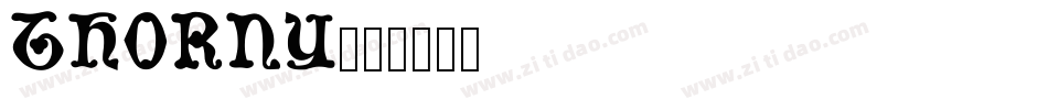 THORNY字体转换