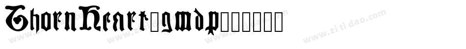ThornHeart-gmdp字体转换