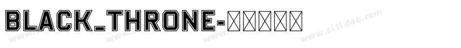 Black_Throne字体转换