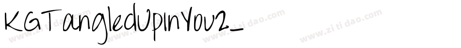 KGTangledUpInYou2字体转换