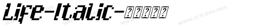 Life-Italic字体转换