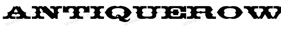 AntiqueRow字体转换
