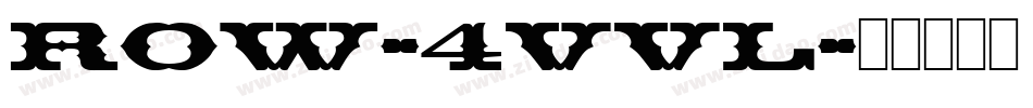 Row-4vvl字体转换