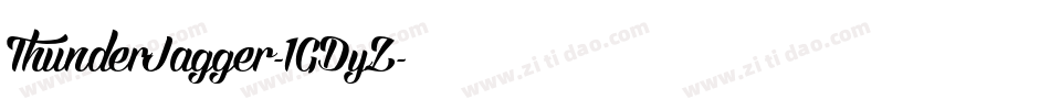 ThunderJagger-1GDyZ字体转换