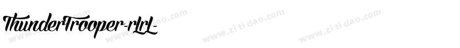 ThunderTrooper-rLrL字体转换
