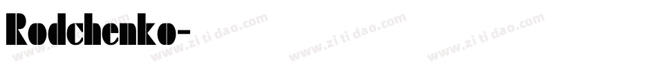 Rodchenko字体转换